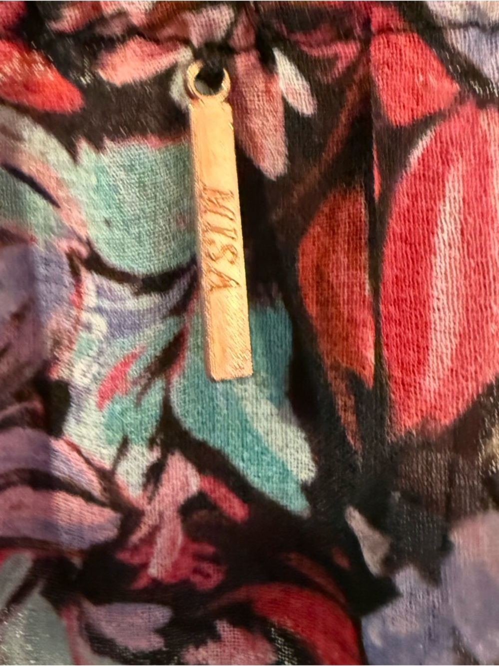 MISA Los Angeles Xirena Floral Ruffle Maxi Dress Purple Pink Size Small - Picture 8 of 12